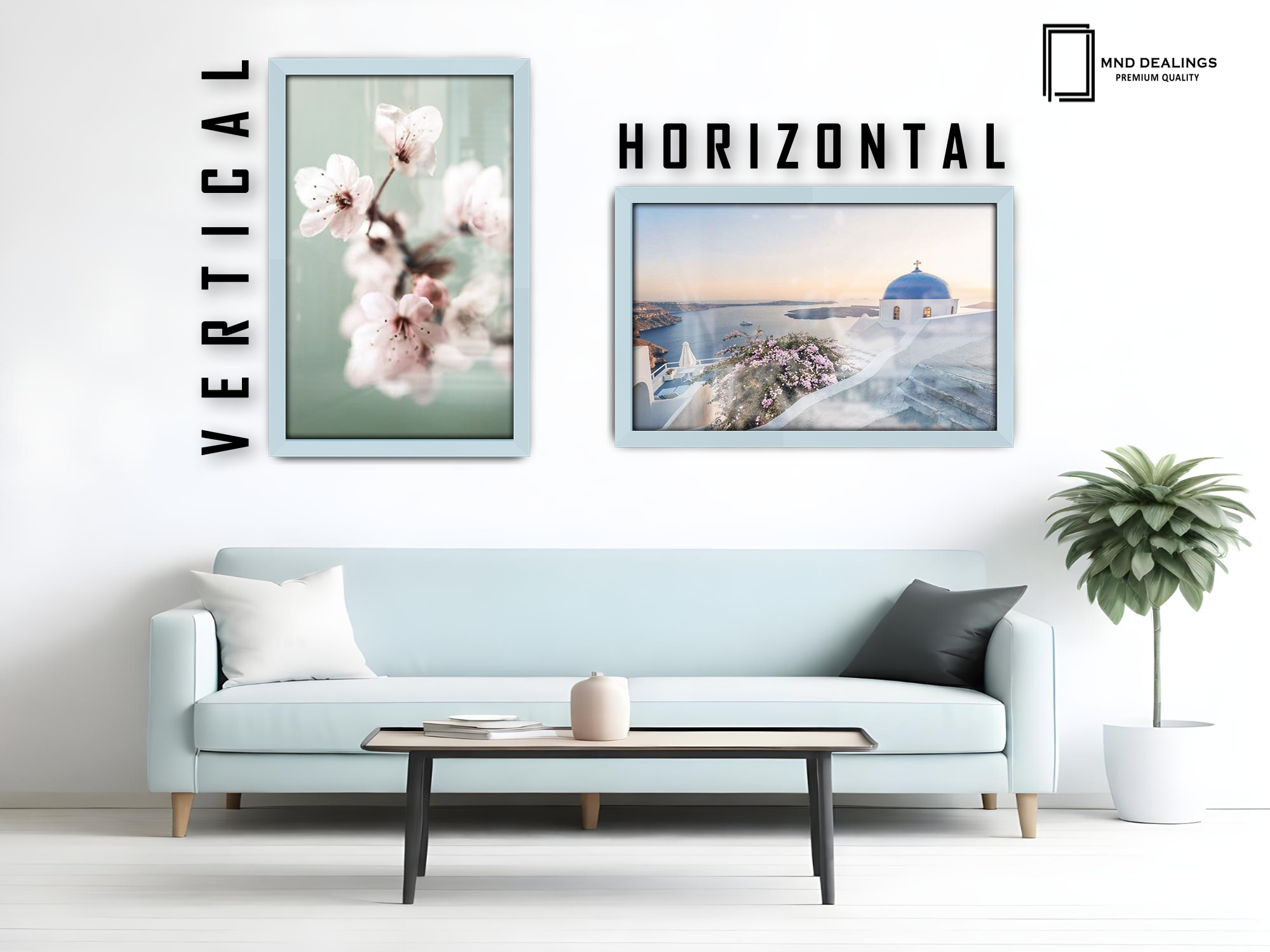 20 x 14 Inch / ( 50.80 x 35.56 CM )  |  Frames - MDF
 -  [ Light Grey ]