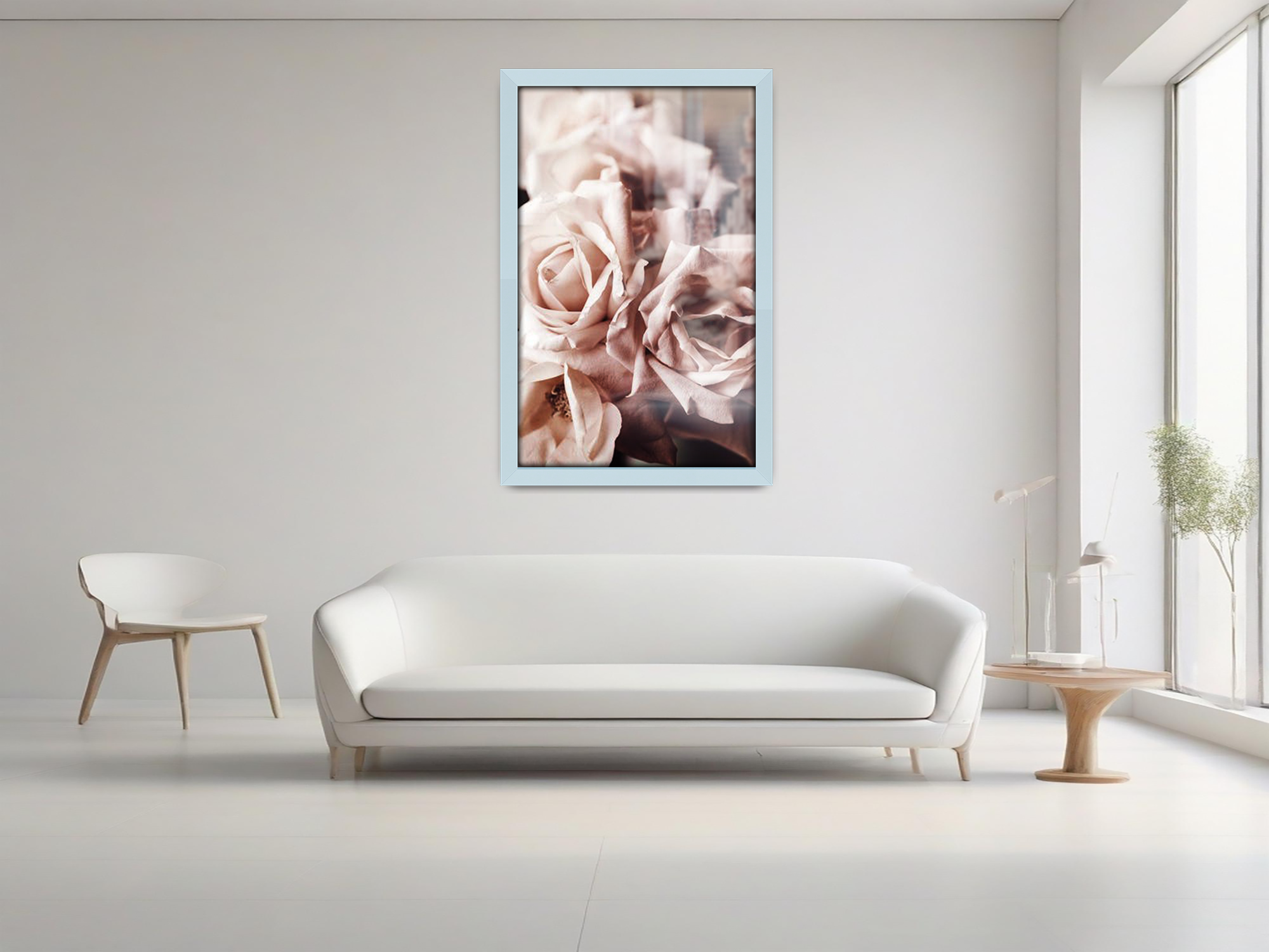 20 x 14 Inch / ( 50.80 x 35.56 CM )  |  Frames - MDF
 -  [ Light Grey ]