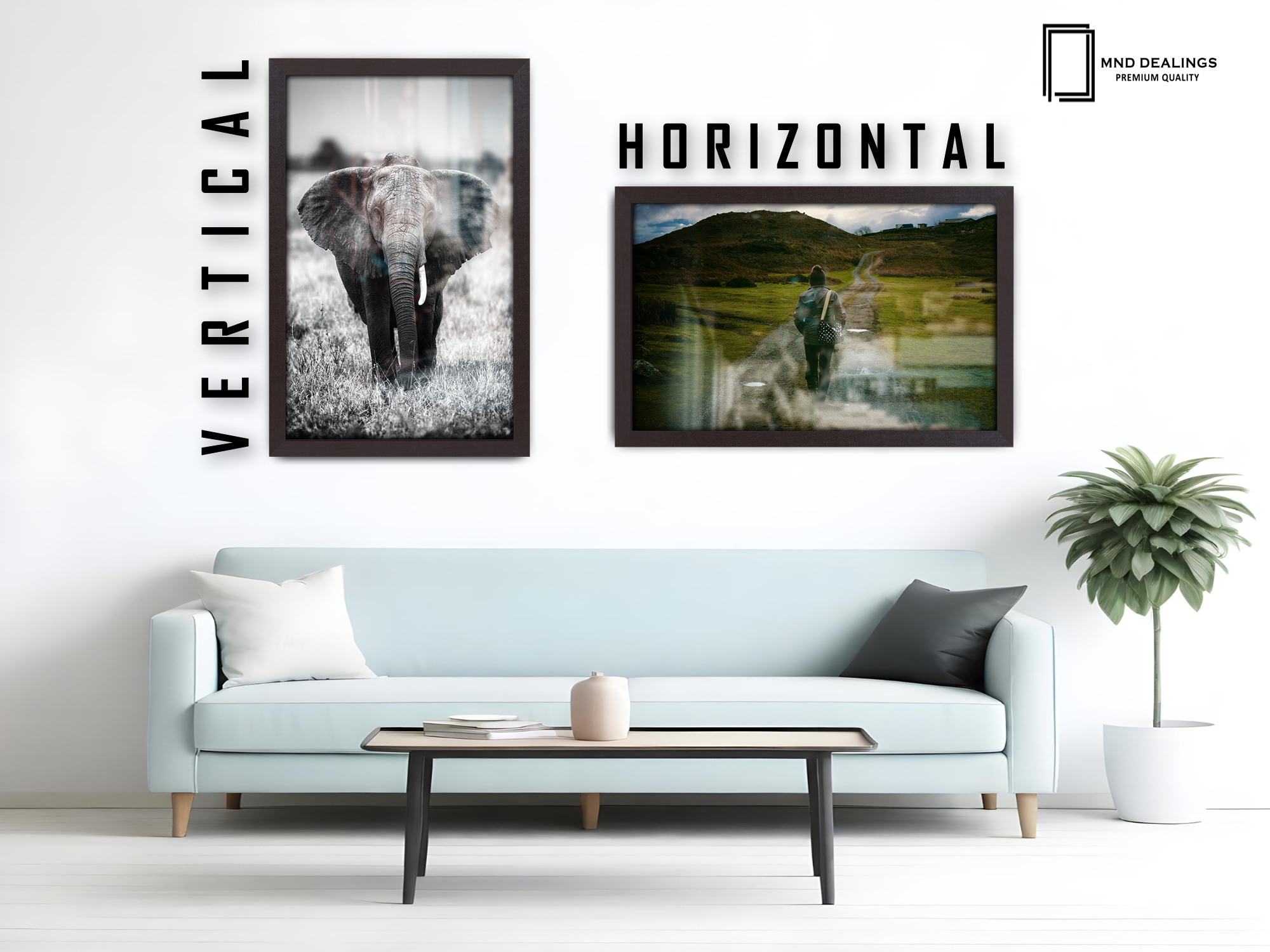 20 x 14 Inch / ( 50.80 x 35.56 CM )  |  Display Frame - MDF
 -  [ Mahogany ]
