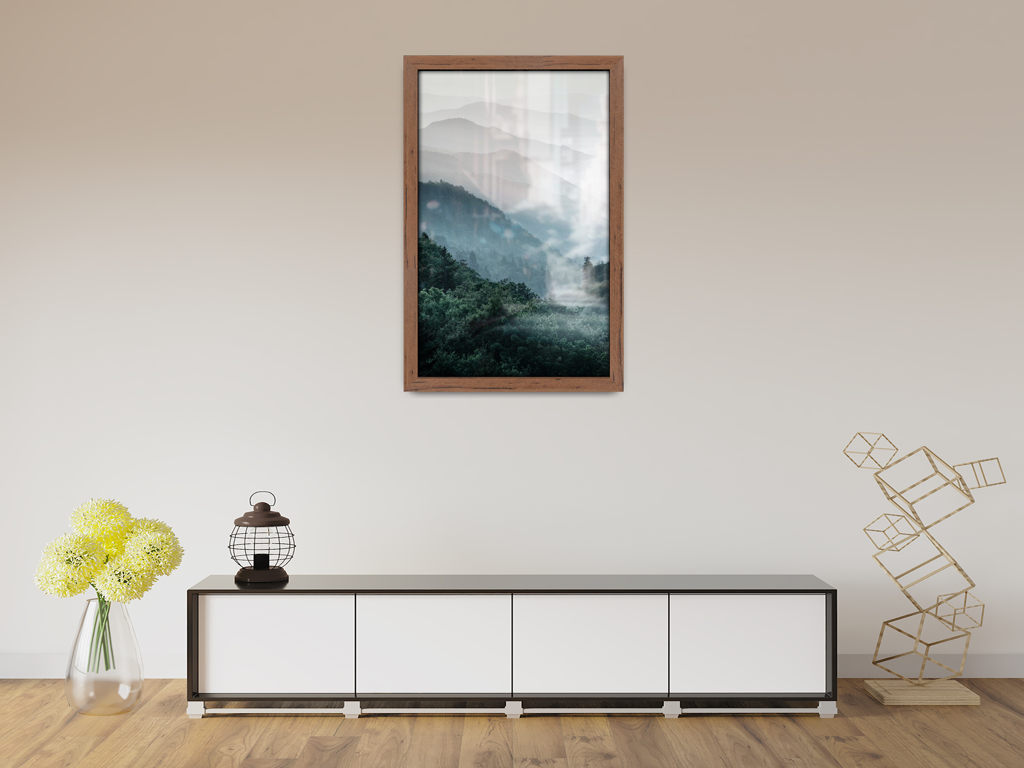 20 x 14 Inch / ( 50.80 x 35.56 CM )  |  Frames - MDF
 -  [ Walnut ]