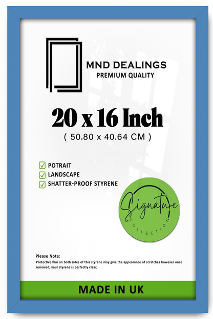 20 x 16 Inch / ( 50.80 x 40.64 CM )  |  Frames - MDF
 -  [ Blue ]