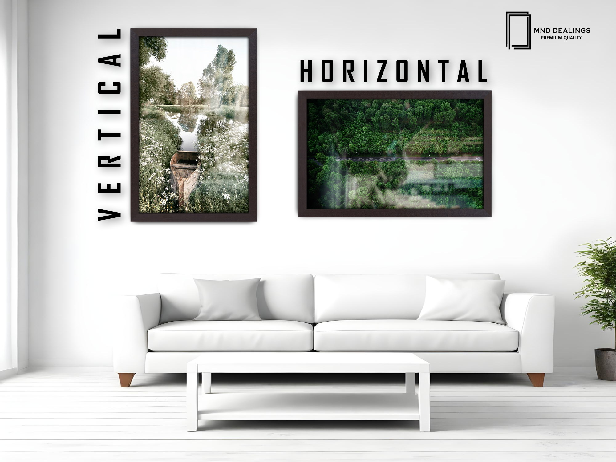 20 x 16 Inch / ( 50.80 x 40.64 CM )  |  Frames - MDF
 -  [ Mahogany ]