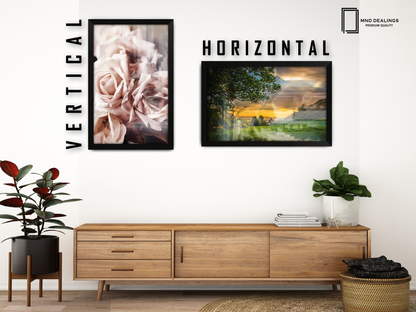 20 x 16 Inch / ( 50.80 x 40.64 CM )  |  Frames - MDF
 -  [ Matt Black ]