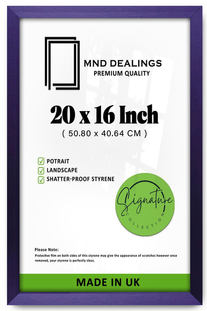 20 x 16 Inch / ( 50.80 x 40.64 CM )  |  Art Frames - MDF
 -  [ Purple ]