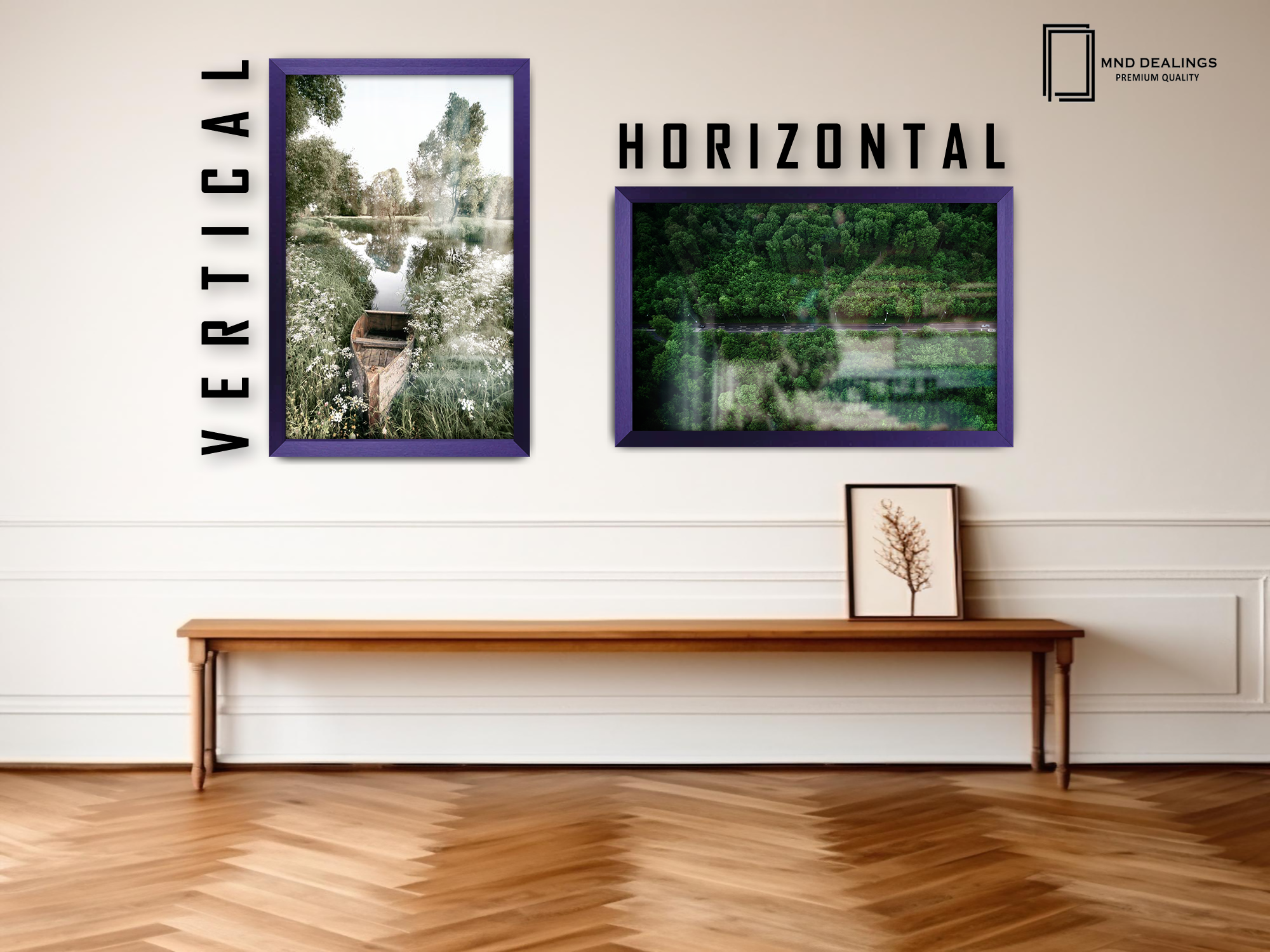 20 x 16 Inch / ( 50.80 x 40.64 CM )  |  Art Frames - MDF
 -  [ Purple ]