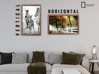 20 x 16 Inch / ( 50.80 x 40.64 CM )  |  Display Frame - MDF
 -  [ Rustic ]