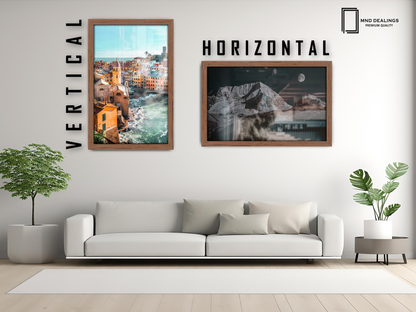 20 x 16 Inch / ( 50.80 x 40.64 CM )  |  Frames - MDF
 -  [ Walnut ]