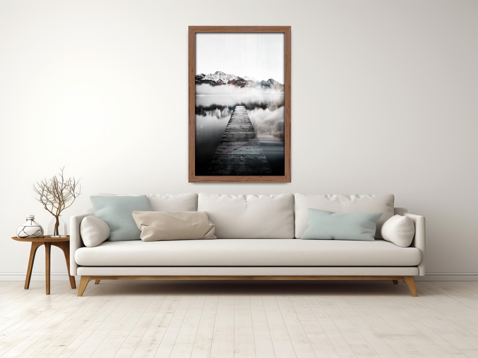 20 x 16 Inch / ( 50.80 x 40.64 CM )  |  Frames - MDF
 -  [ Walnut ]