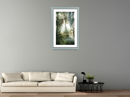 20 x 16 Inch / (50.8 x 40.64 cm ) with 43.18 x 30.48 cm White Mount Display Frame - MDF