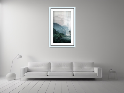 20 x 16 Inch / (50.8 x 40.64 cm ) with 43.18 x 30.48 cm White Mount Display Frame - MDF