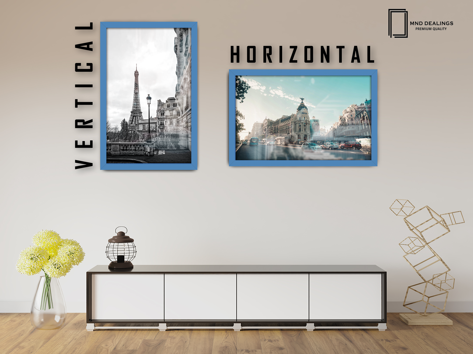 24 x 16 Inch / ( 60.96 x 40.64 CM )  |  Poster Frames - MDF
 -  [ Blue ]