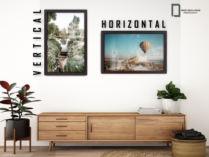 24 x 16 Inch / ( 60.96 x 40.64 CM )  |  Display Frame - MDF
 -  [ Mahogany ]