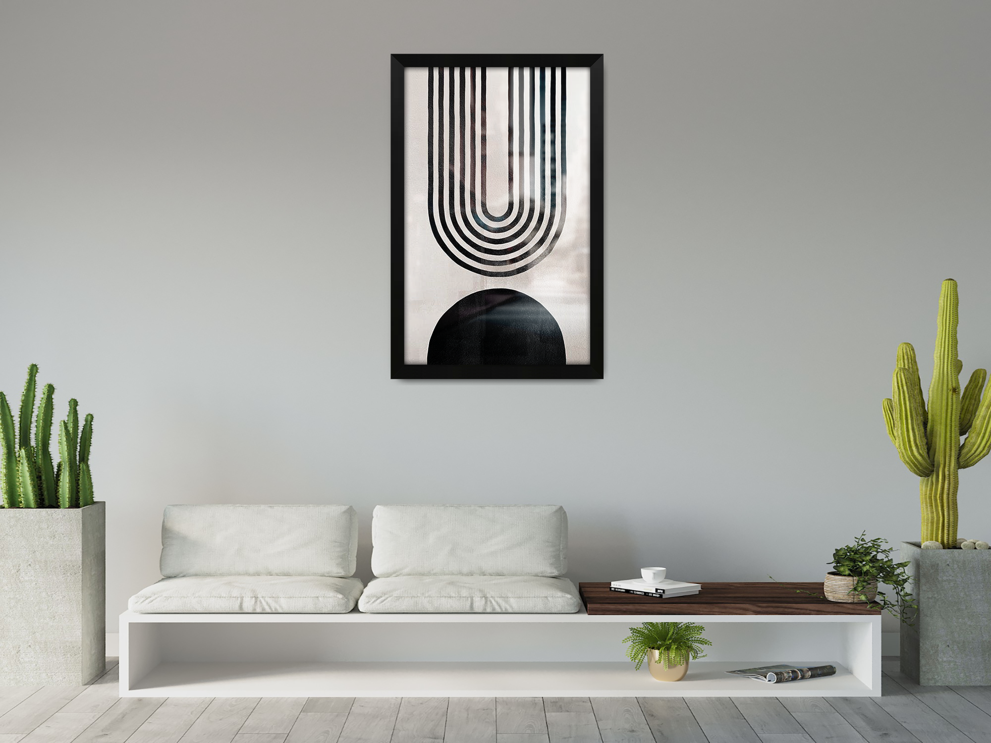 24 x 16 Inch / ( 60.96 x 40.64 CM )  |  Display Frame - MDF
 -  [ Matt Black ]