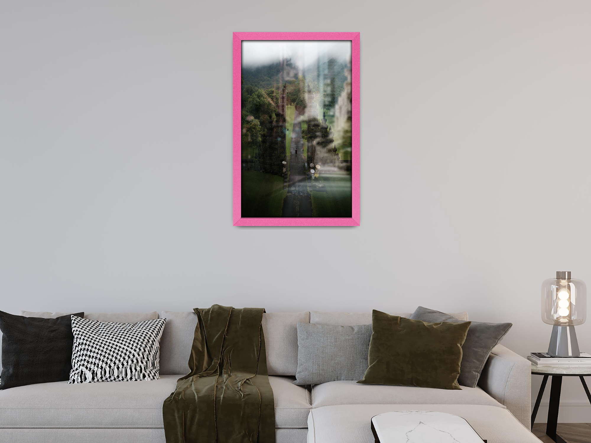 24 x 16 Inch / ( 60.96 x 40.64 CM )  |  Art Frames - MDF
 -  [ Pink ]