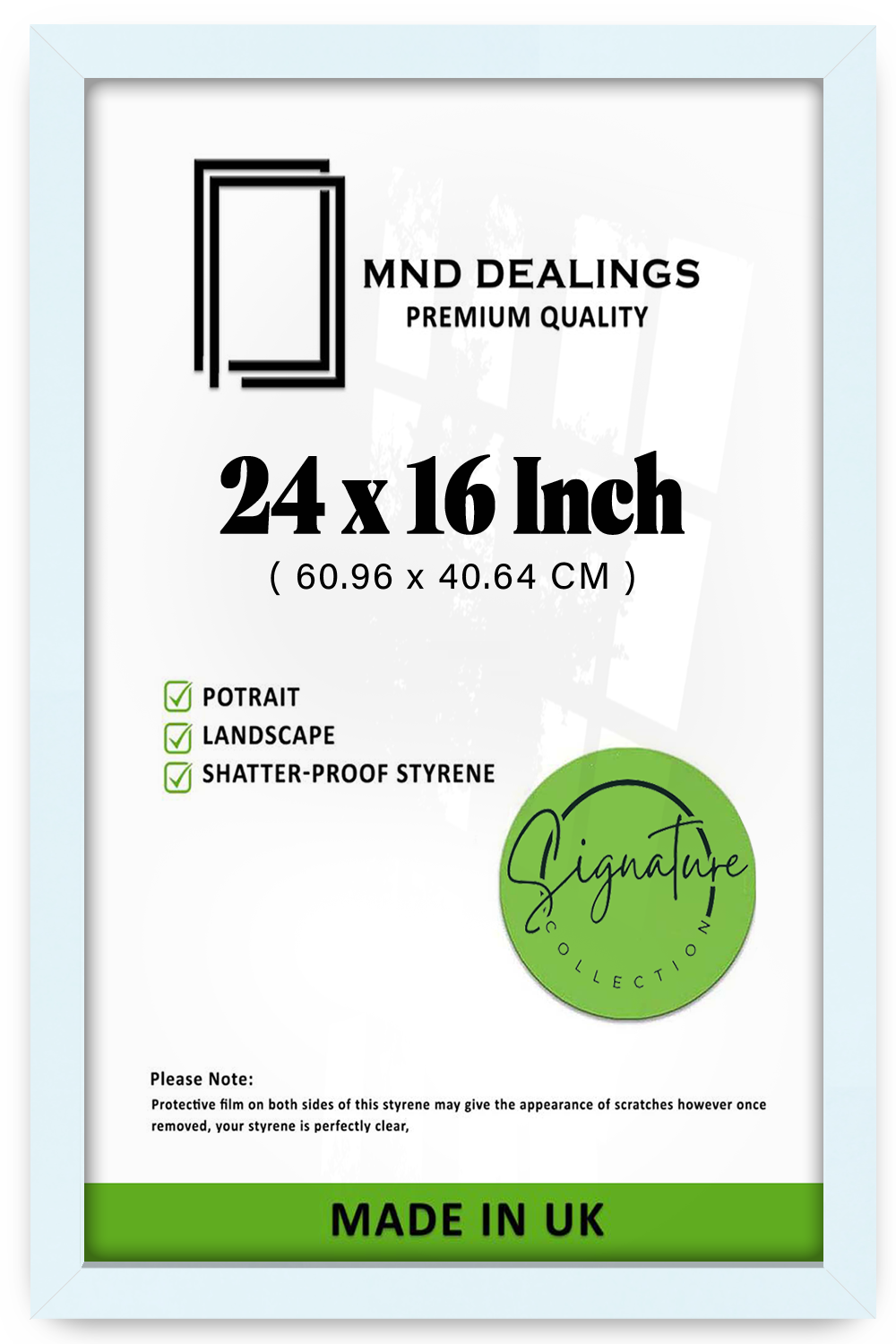 24 x 16 Inch / ( 60.96 x 40.64 CM ) Certificate Frames - MDF