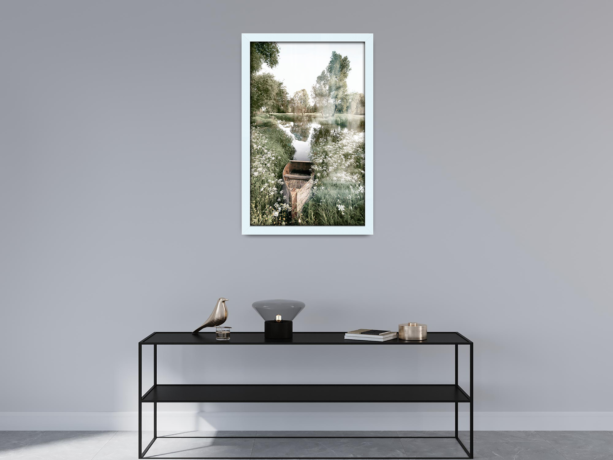 24 x 16 Inch / ( 60.96 x 40.64 CM )  |  Art Frames - MDF
 -  [ White ]