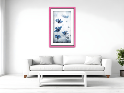 24 x 16 Inch / (60.96 x 45.72 cm ) with 45.72 x 30.48 cm White Mount Frames - MDF