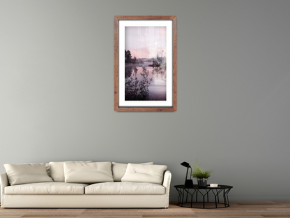 24 x 16 Inch / (60.96 x 45.72 cm ) with 45.72 x 30.48 cm White Mount Frames - MDF