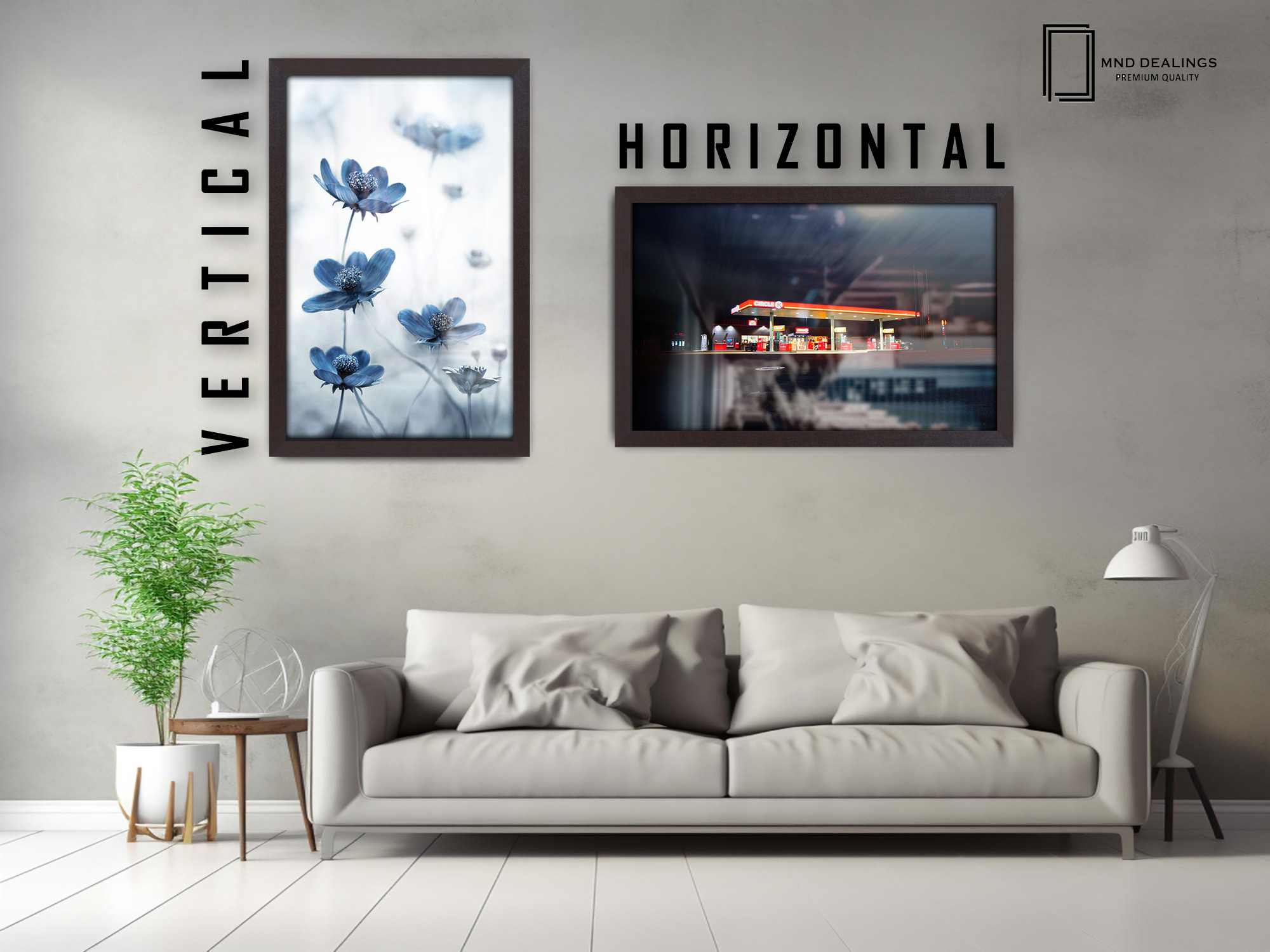 24 x 18 Inch / ( 60.96 x 45.72 CM )  |  Frames - MDF
 -  [ Mahogany ]