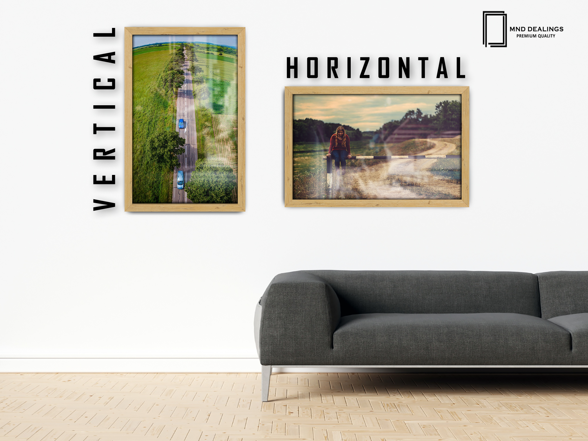 24 x 18 Inch / ( 60.96 x 45.72 CM )  |  Frames - MDF
 -  [ Pine ]