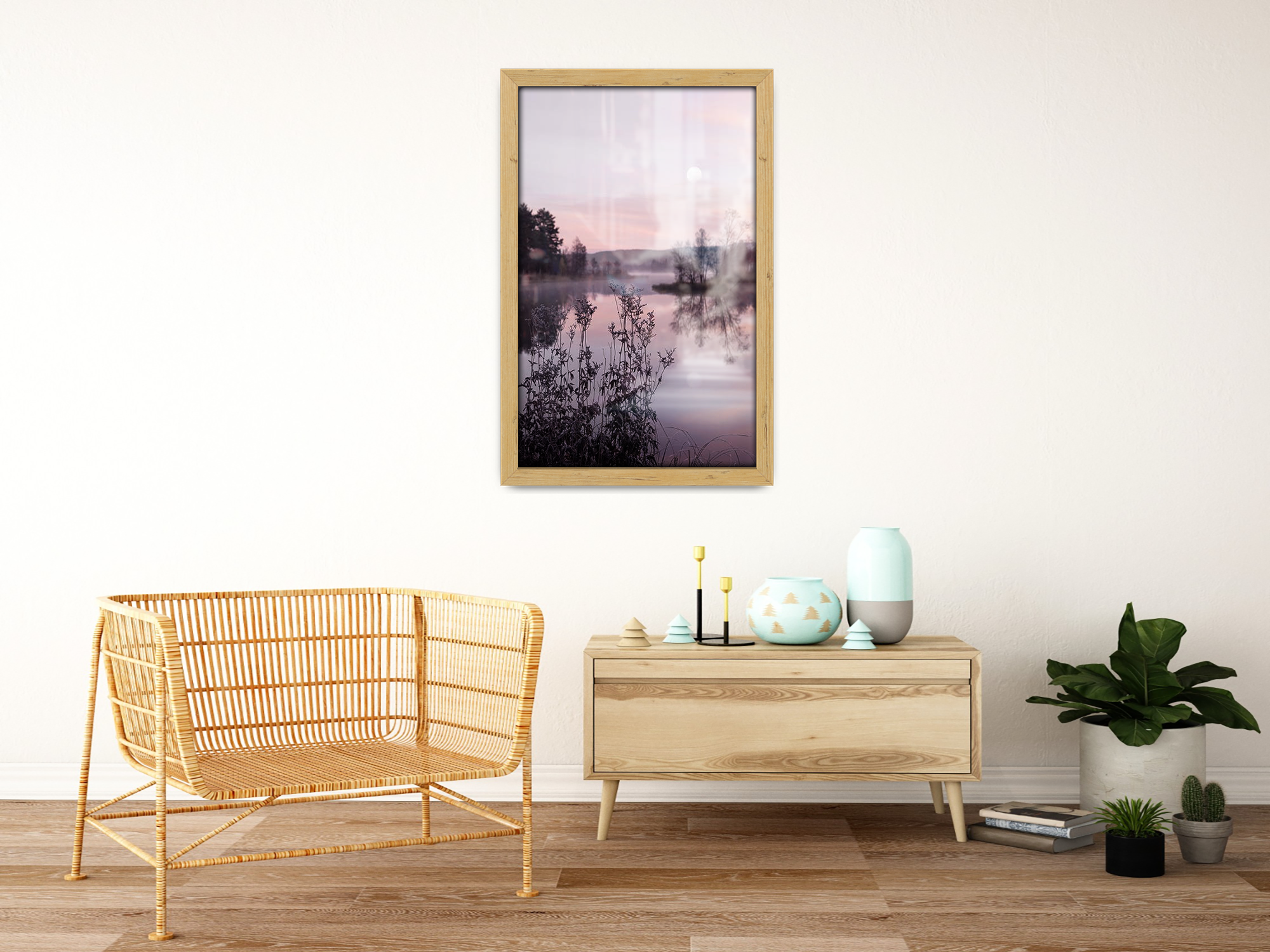 24 x 18 Inch / ( 60.96 x 45.72 CM )  |  Frames - MDF
 -  [ Pine ]