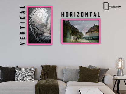 24 x 18 Inch / ( 60.96 x 45.72 CM )  |  Picture Frames - MDF
 -  [ Pink ]