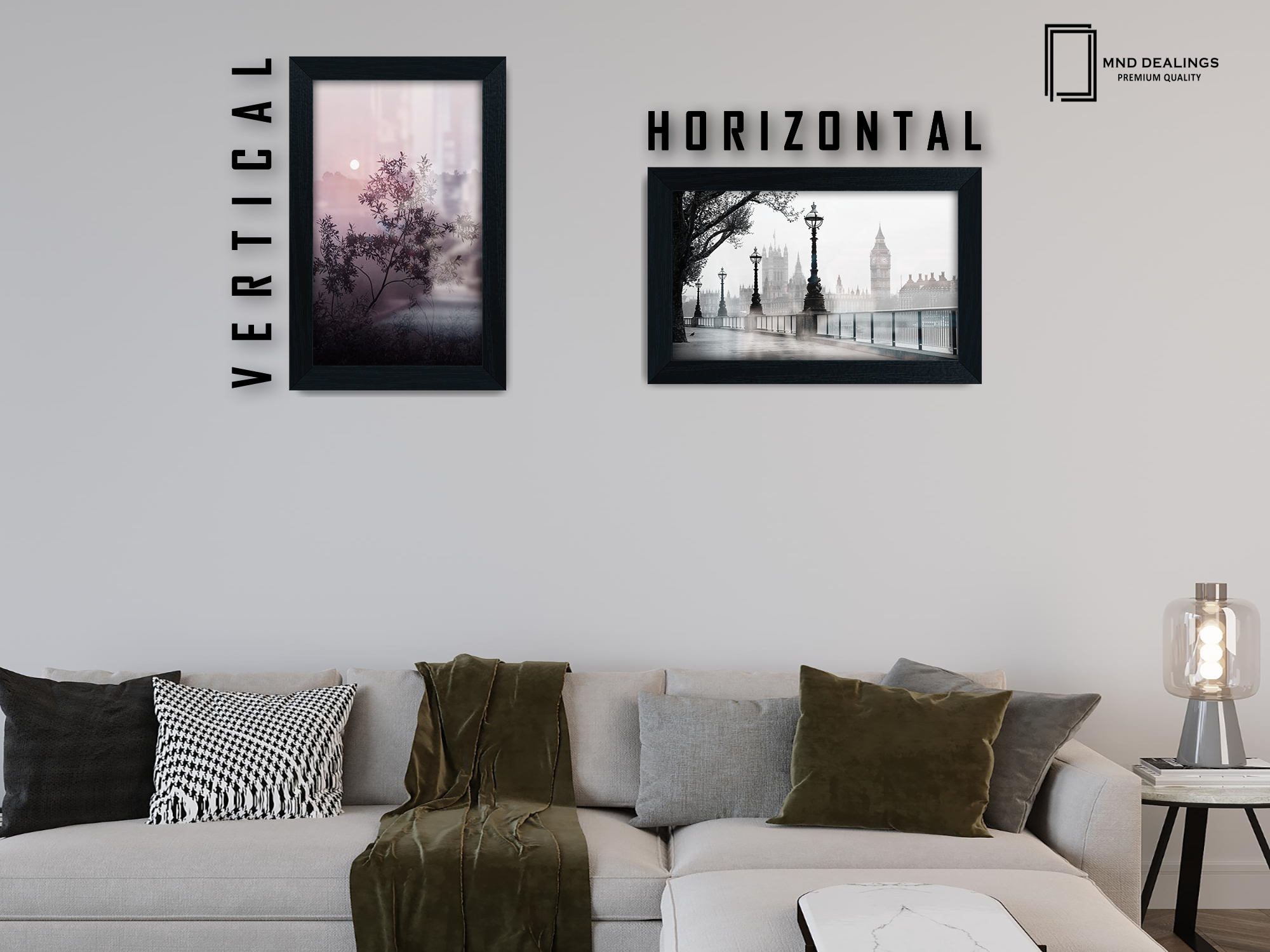 ( 25 x 35 CM ) / 14 x 10 Inch  |  Display Frame - MDF
 -  [ Black ]