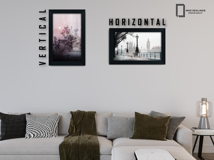 ( 25 x 35 CM ) / 14 x 10 Inch  |  Display Frame - MDF
 -  [ Black ]