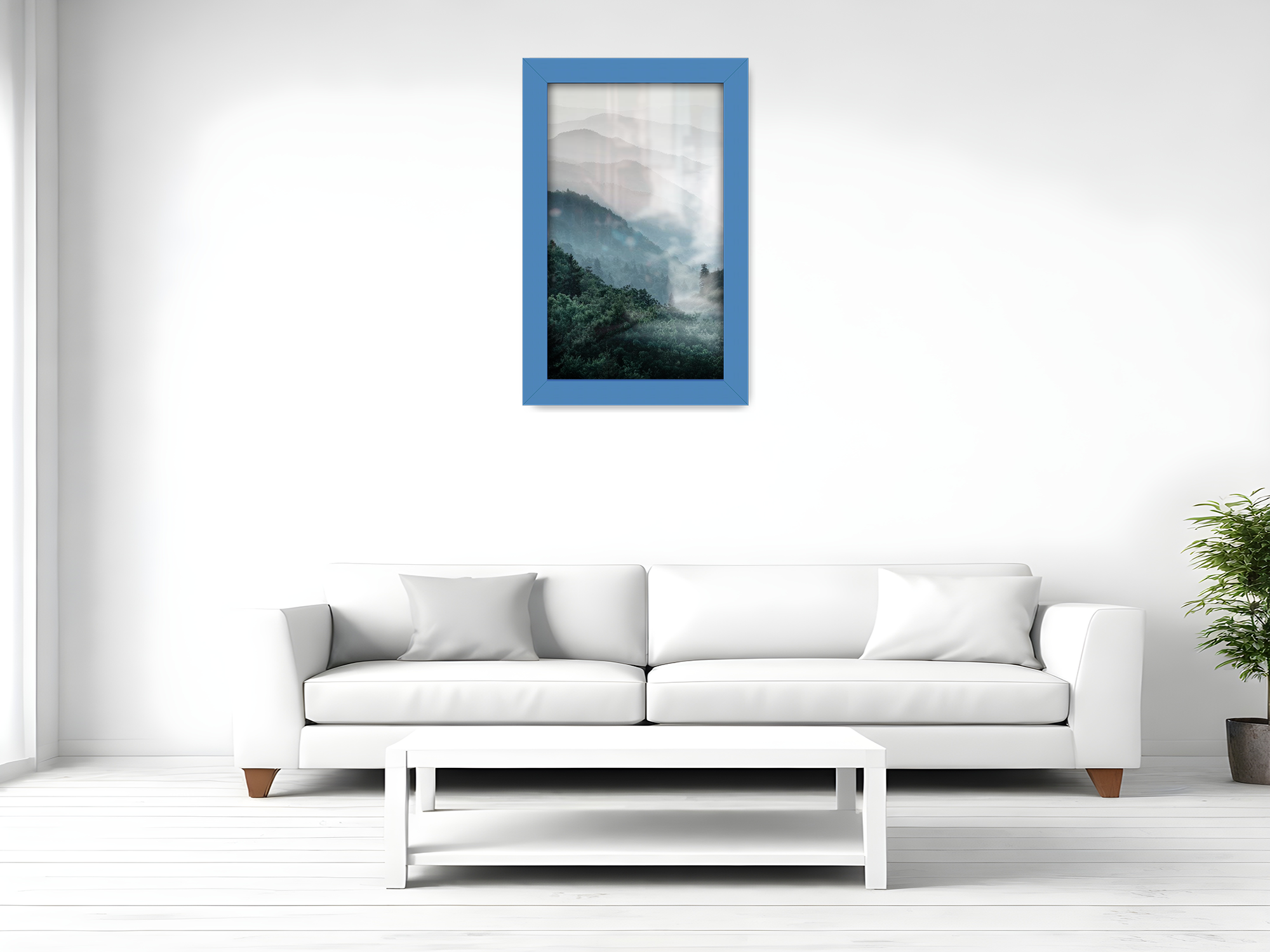 ( 25 x 35 CM ) / 14 x 10 Inch  |  Art Frames - MDF
 -  [ Blue ]