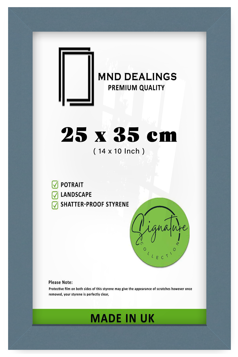 ( 25 x 35 CM ) / 14 x 10 Inch  |  Picture Frames - MDF
 -  [ Dark Grey ]