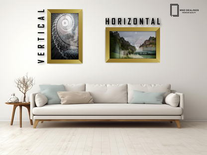 ( 25 x 35 CM ) / 14 x 10 Inch  |  Frames - MDF
 -  [ Gold ]