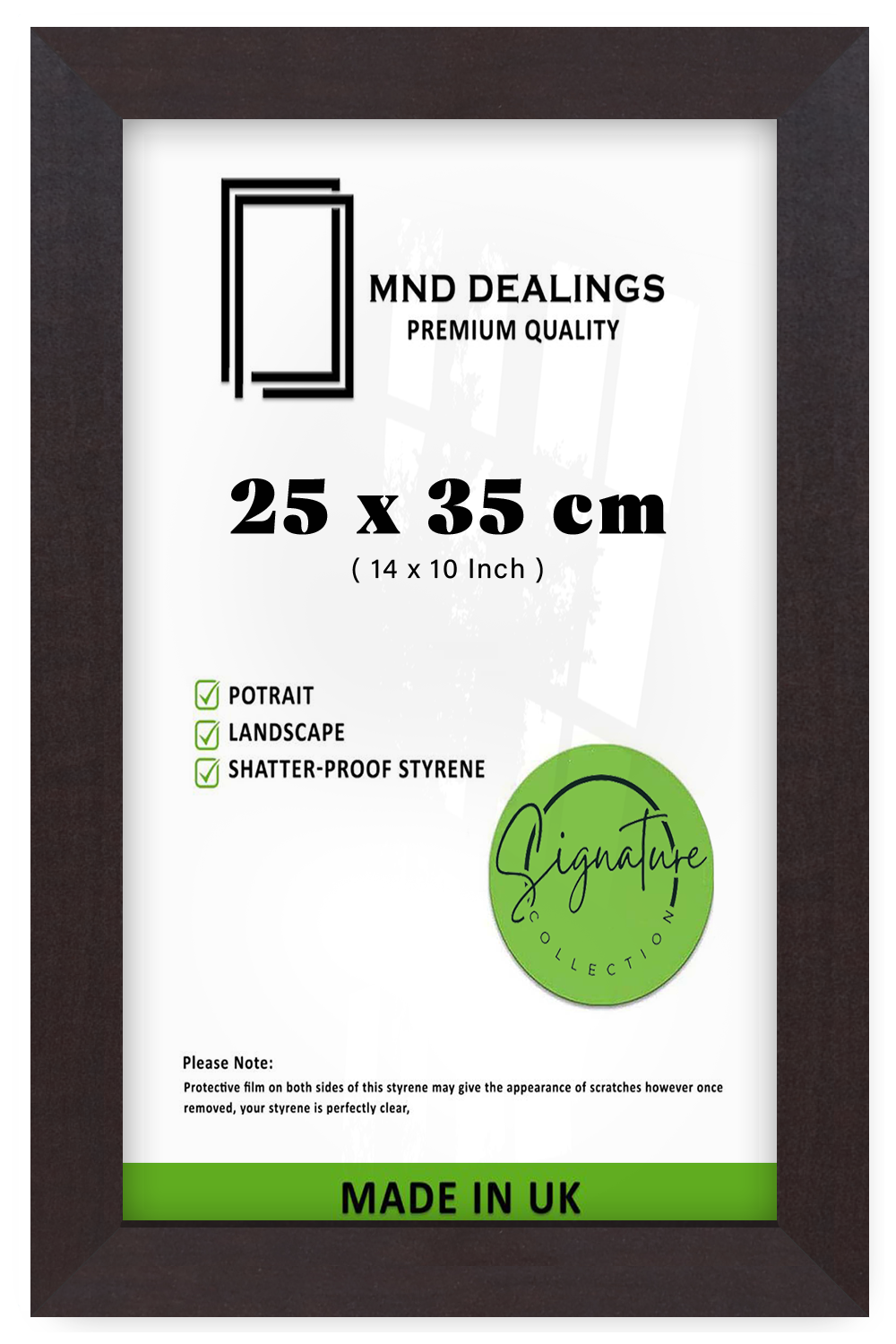 ( 25 x 35 CM ) / 14 x 10 Inch  |  Frames - MDF
 -  [ Mahogany ]