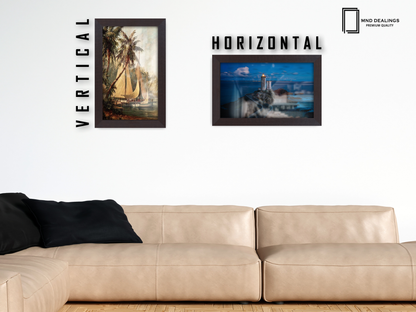 ( 25 x 35 CM ) / 14 x 10 Inch  |  Frames - MDF
 -  [ Mahogany ]