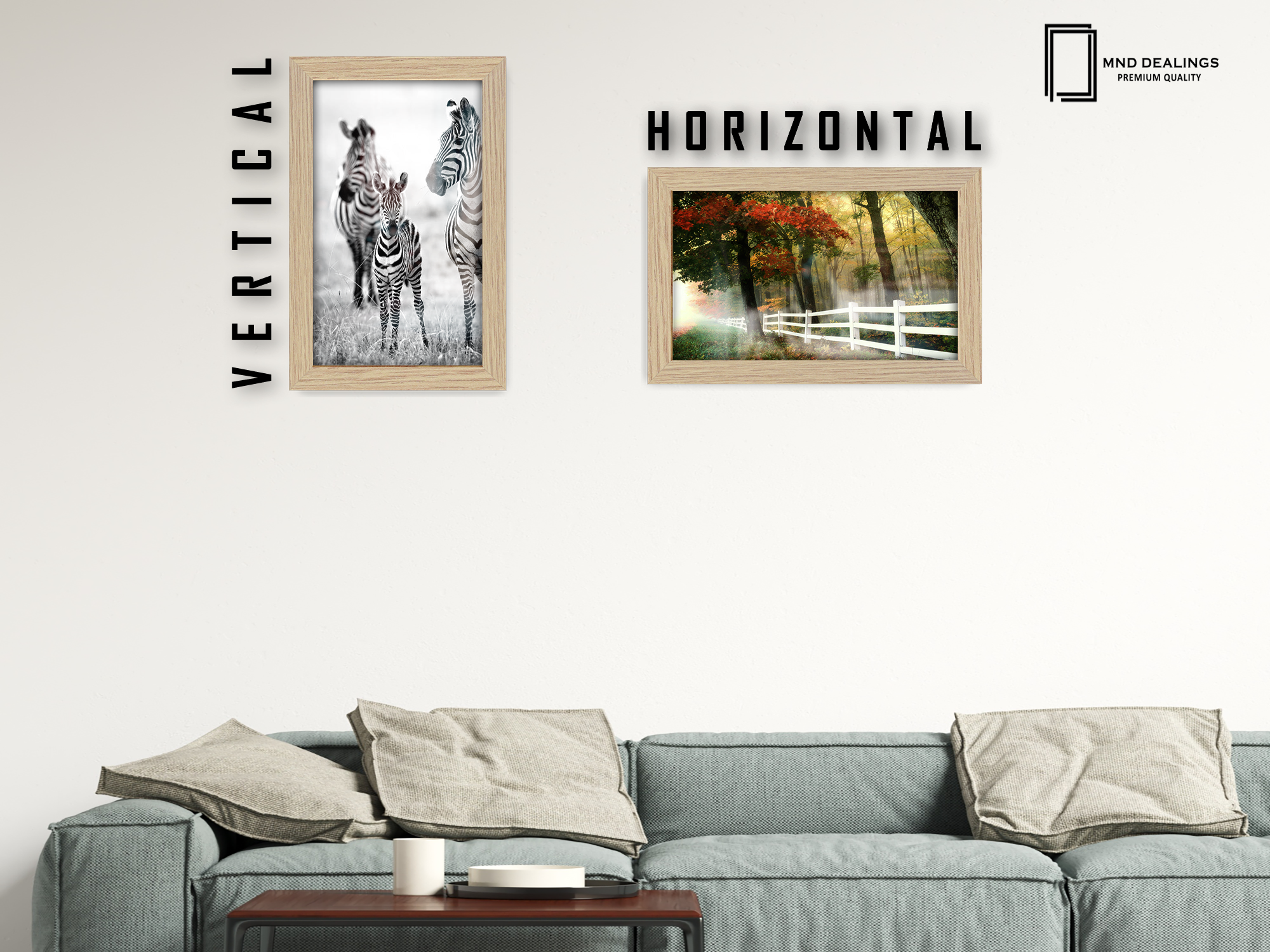 ( 25 x 35 CM ) / 14 x 10 Inch  |  Frames - MDF
 -  [ Oak ]