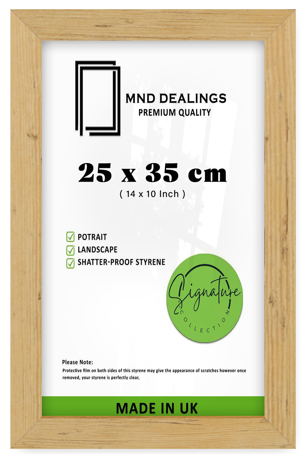 ( 25 x 35 CM ) / 14 x 10 Inch  |  Frames - MDF
 -  [ Pine ]
