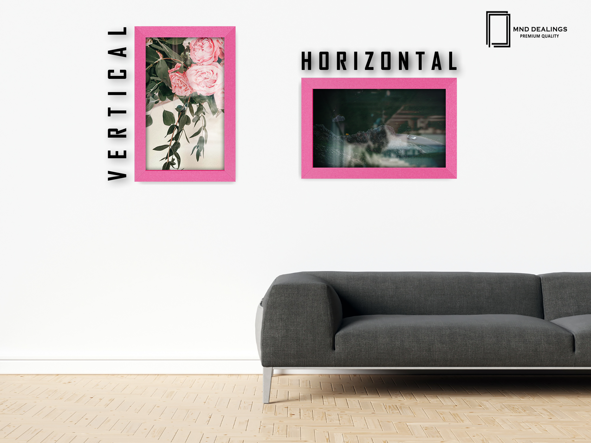 ( 25 x 35 CM ) / 14 x 10 Inch  |  Poster Frames - MDF
 -  [ Pink ]