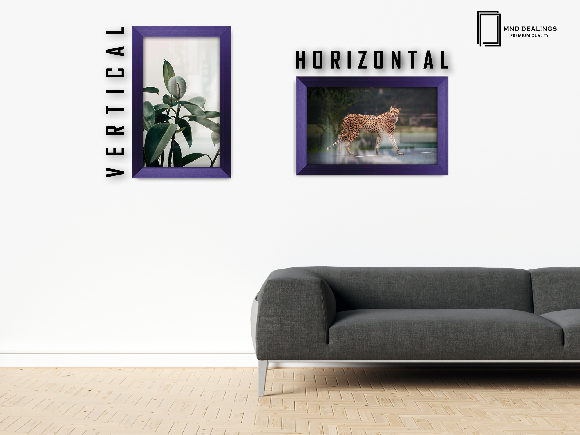 ( 25 x 35 CM ) / 14 x 10 Inch  |  Art Frames - MDF
 -  [ Purple ]