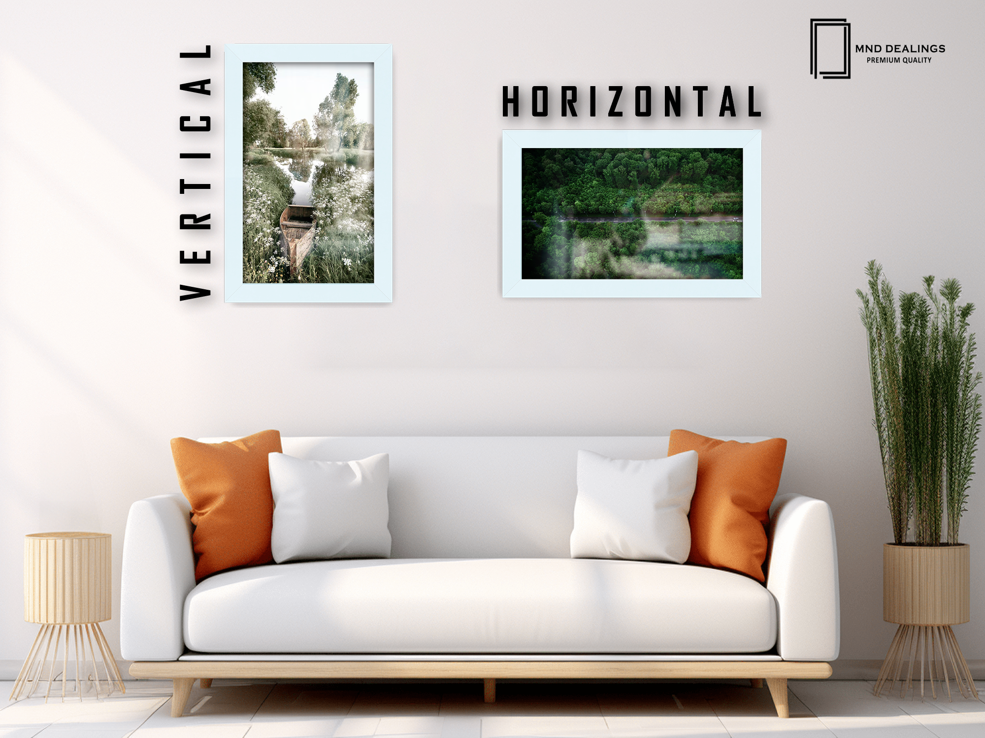 ( 25 x 35 CM ) / 14 x 10 Inch  |  Photo Frames - MDF
 -  [ White ]