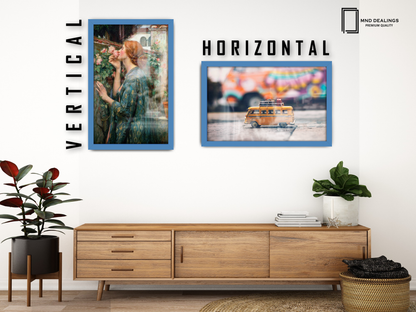 26 x 18 Inch / ( 66.04 x 45.72 CM )  |  Art Frames - MDF
 -  [ Blue ]