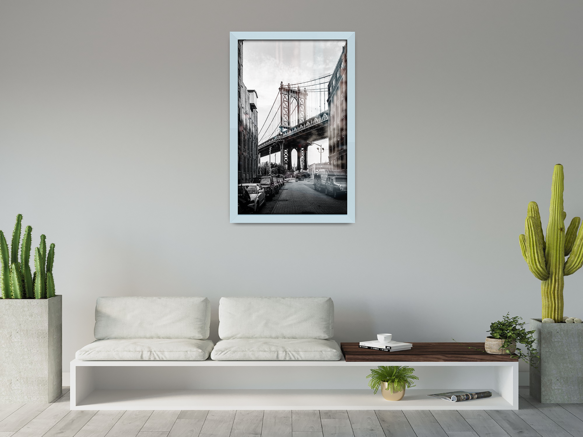 26 x 18 Inch / ( 66.04 x 45.72 CM )  |  Picture Frames - MDF
 -  [ Light Grey ]