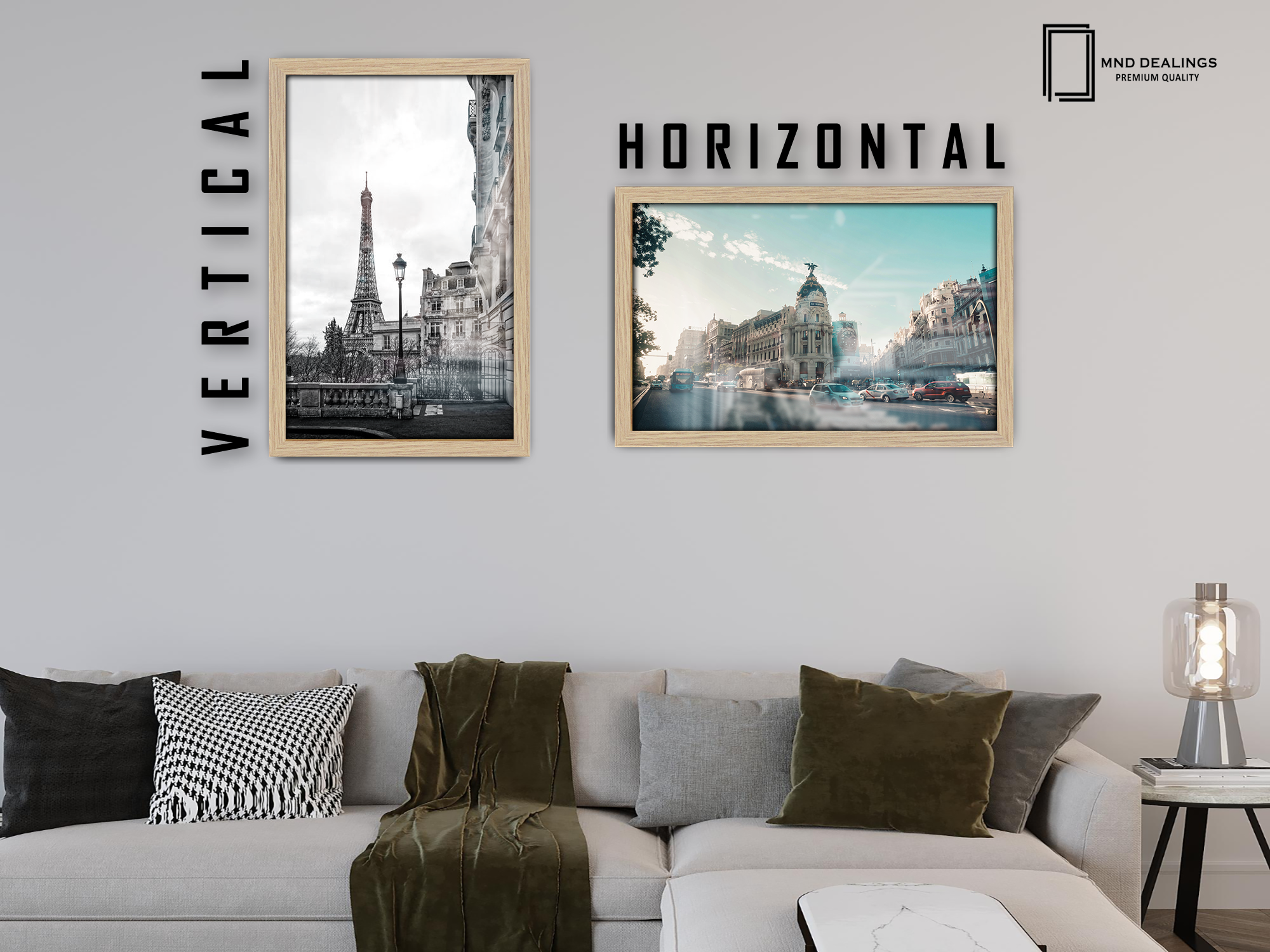 26 x 18 Inch / ( 66.04 x 45.72 CM )  |  Art Frames - MDF
 -  [ Oak ]