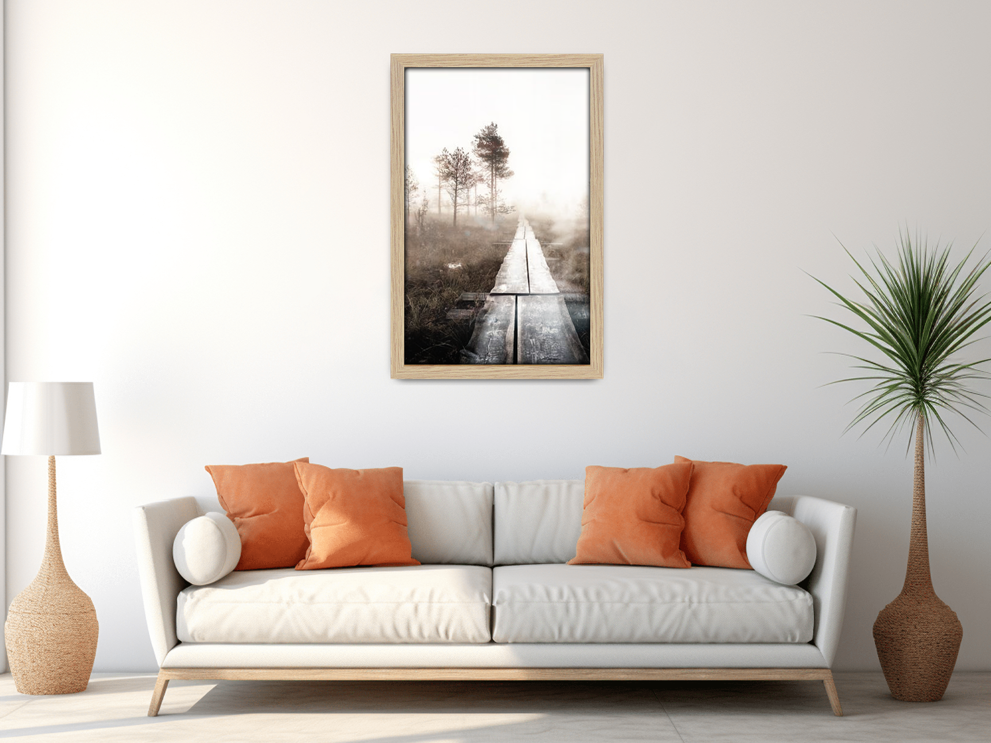 26 x 18 Inch / ( 66.04 x 45.72 CM )  |  Art Frames - MDF
 -  [ Oak ]