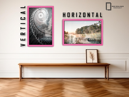 26 x 18 Inch / ( 66.04 x 45.72 CM )  |  Art Frames - MDF
 -  [ Pink ]