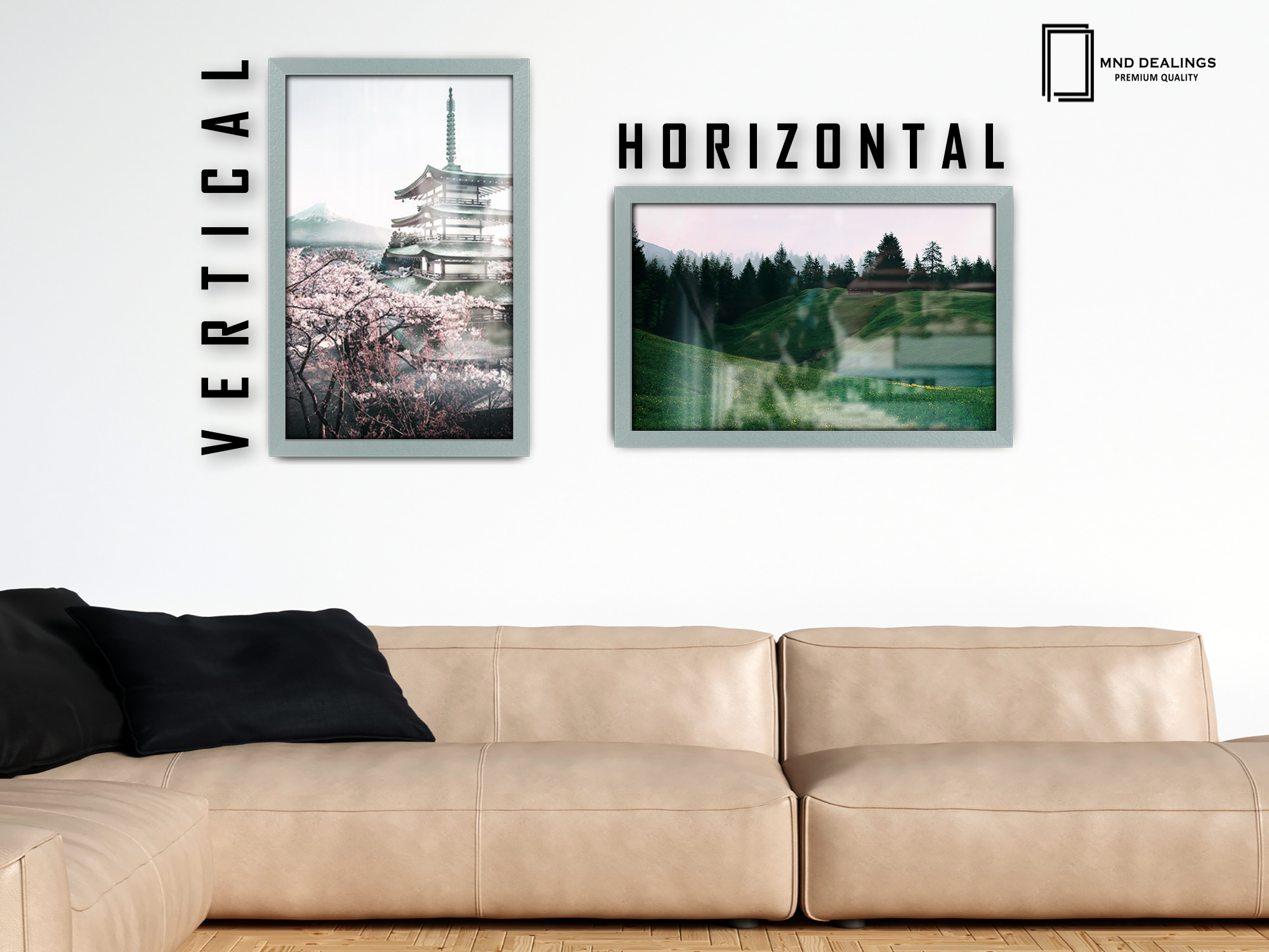 26 x 18 Inch / ( 66.04 x 45.72 CM )  |  Frames - MDF
 -  [ Silver ]