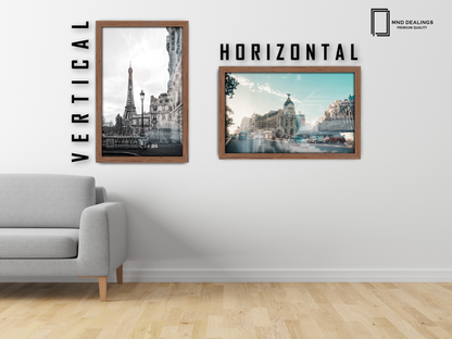 26 x 18 Inch / ( 66.04 x 45.72 CM )  |  Frames - MDF
 -  [ Walnut ]
