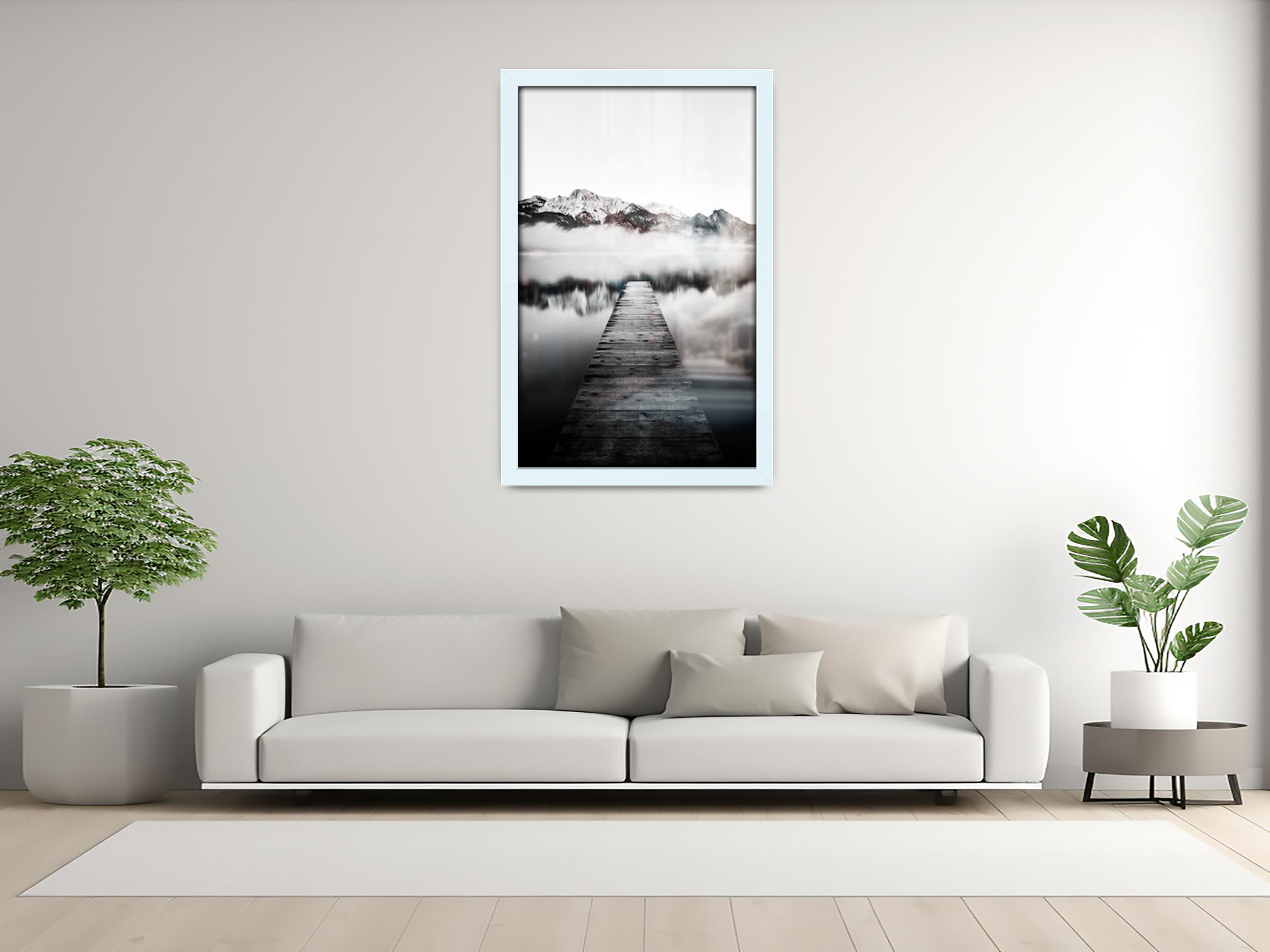 26 x 18 Inch / ( 66.04 x 45.72 CM )  |  Picture Frames - MDF
 -  [ White ]