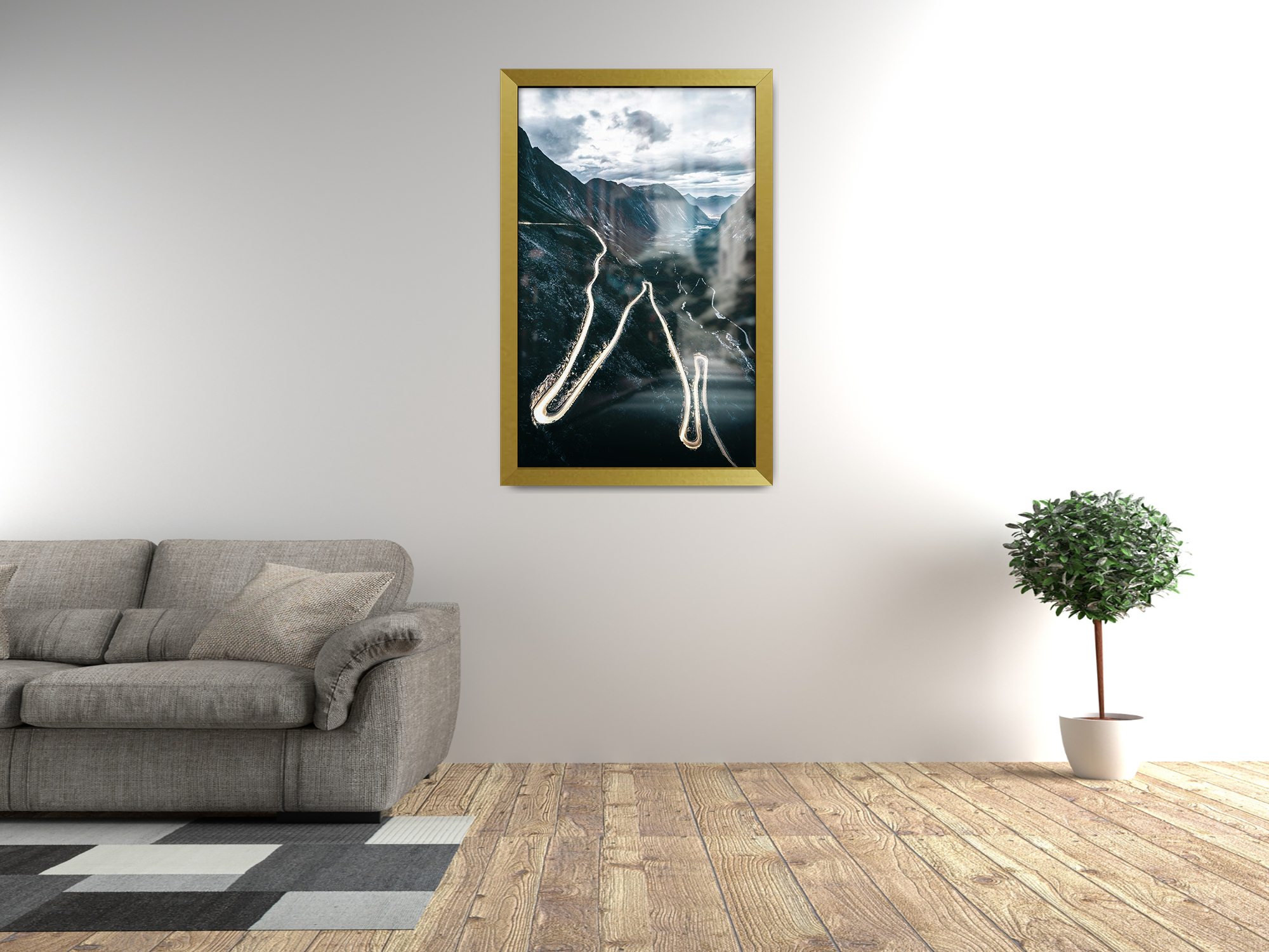 27 x 19 Inch / ( 68.58 x 48.26 CM )  |  Photo Frames - MDF
 -  [ Gold ]