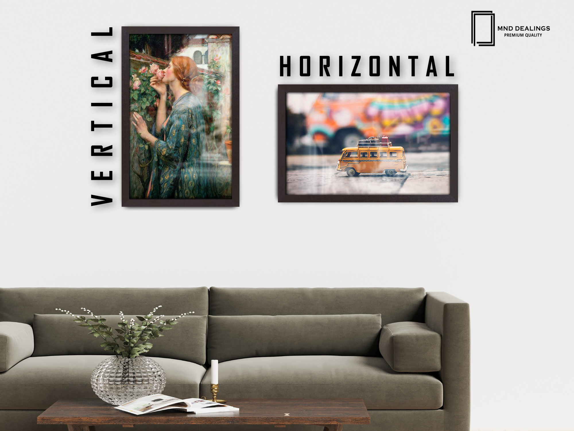 27 x 19 Inch / ( 68.58 x 48.26 CM )  |  Art Frames - MDF
 -  [ Mahogany ]