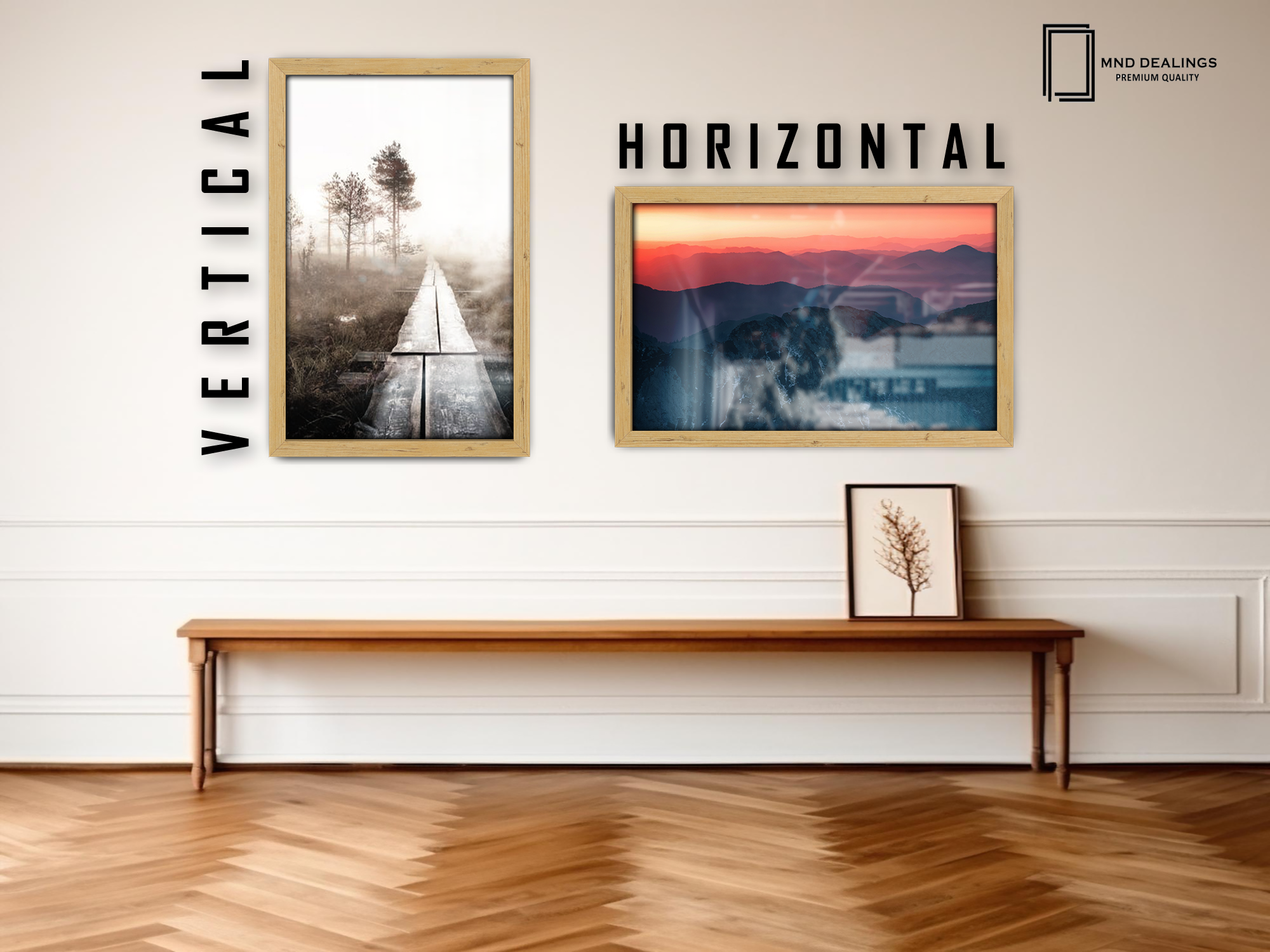 27 x 19 Inch / ( 68.58 x 48.26 CM )  |  Picture Frames - MDF
 -  [ Pine ]