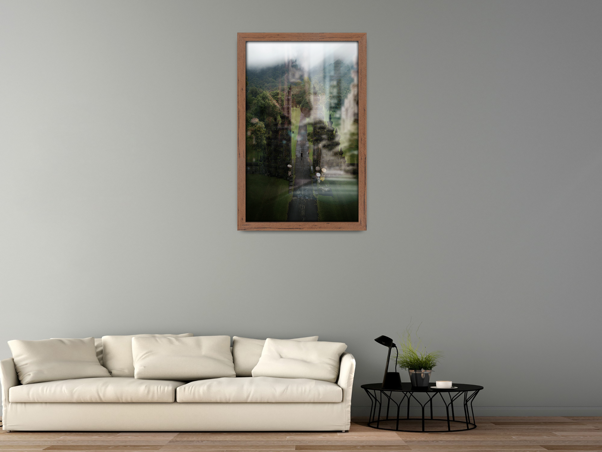 27 x 19 Inch / ( 68.58 x 48.26 CM )  |  Frames - MDF
 -  [ Walnut ]
